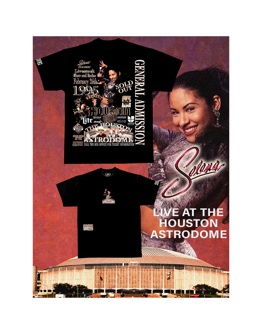 SELENA LIVE AT THE HOUSTON ASTRODOME TEE